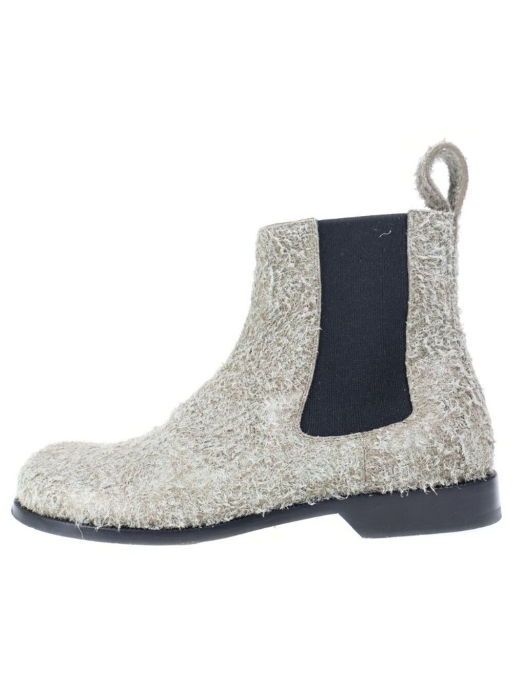 Loewe Terra Chelsea Side Gore Suede Boots Gray